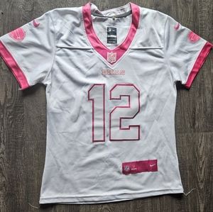 Pink Buffalo Bills Jim Kelly Jersey S